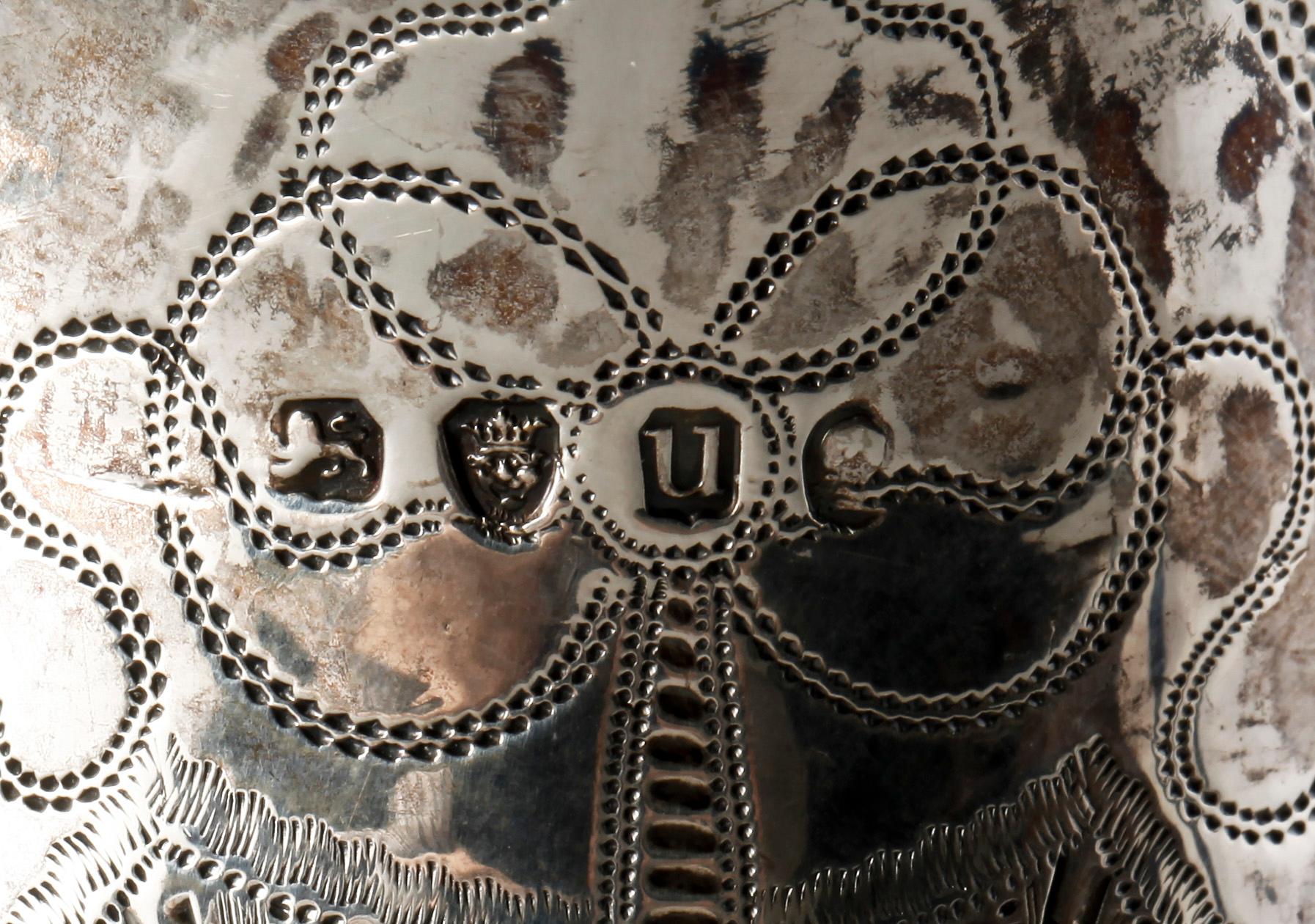 GRÄDDKANNA, silver, empire, London 1815. Vikt 130 gram.