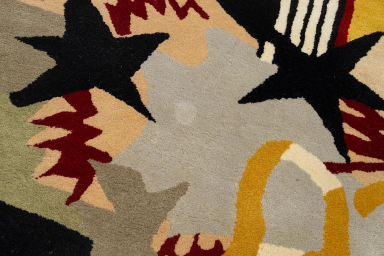 Rug, tufted, design attributed to Voldermar Boberman, 270 x 155 cm.