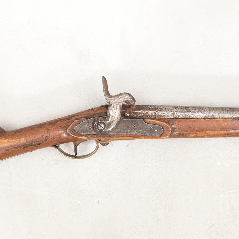 Rifle, flintlock, Norrtälje factory, model 1826 - 45, Sweden.