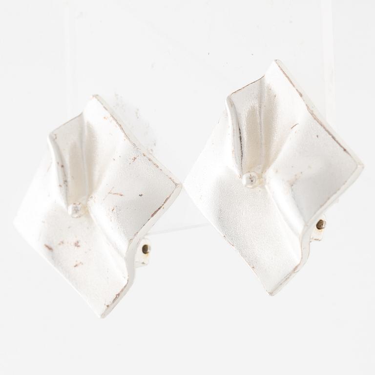 Lapponia, a pair of earrings, sterling silver, Finland 1990.