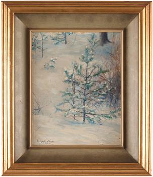 Robert Thegerström, A winter landscape.