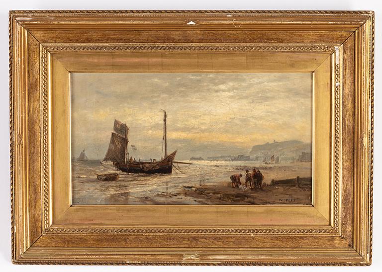 Okänd konstnär, 1800-talets slut. olja på duk, signerad W. Weal.