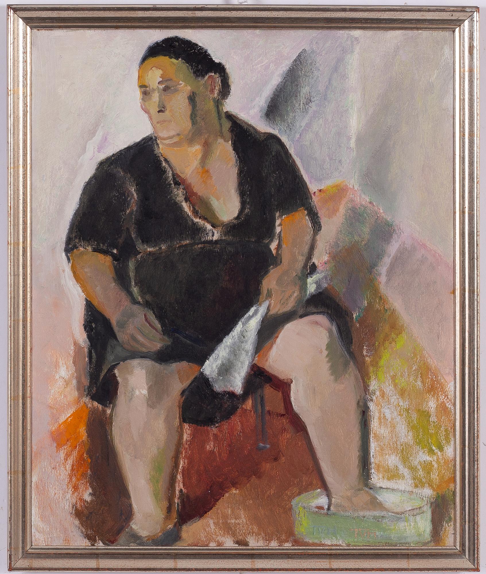 Tora Vega Holmström, "Sittande kvinna".