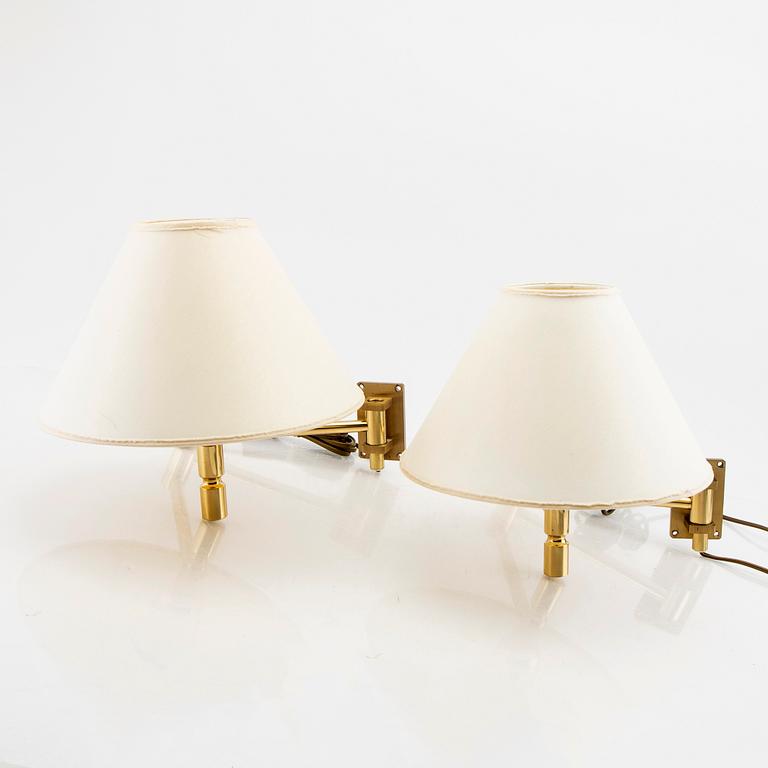 A pair of Evå wall lamps late 20th century.