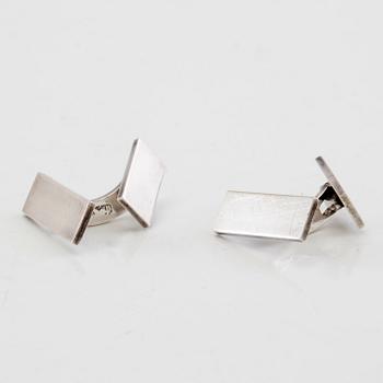 Wiwen Nilsson, cufflinks a pair of silver, Lund 1958.