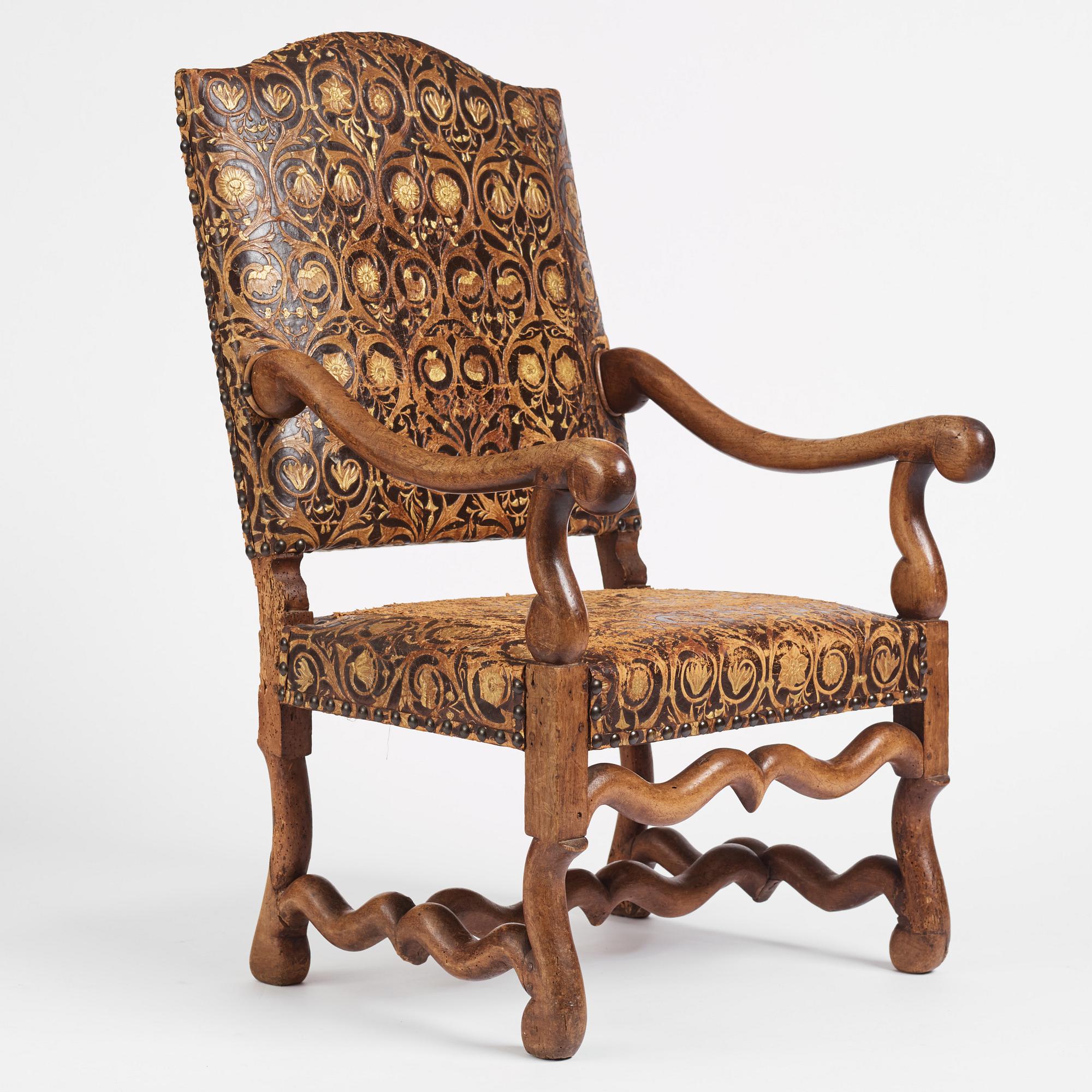 Karmstol, omkring år 1700, Barock.