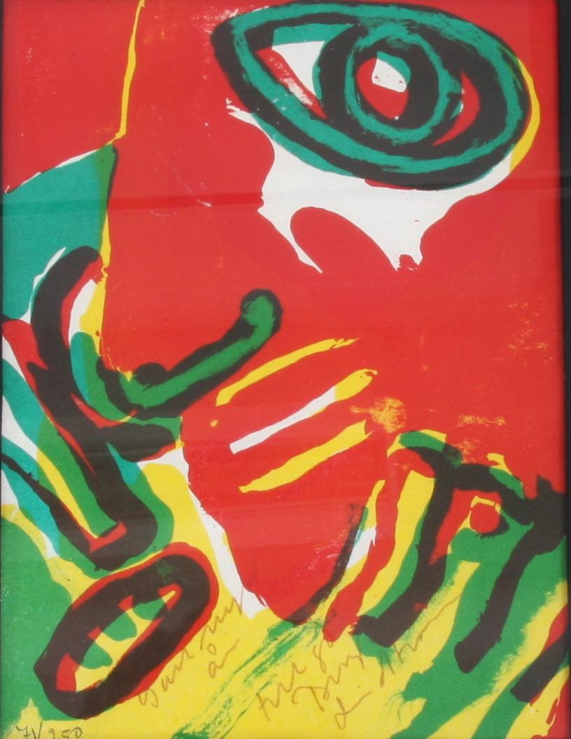 LINDSTRÖM, BENGT, färglitografi, dedicerad o numr 71/250.