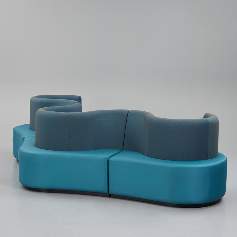 Verner Panton, a "Cloverleaf" sofa, Verpan international, Denmark, post 1969.