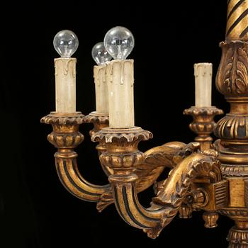 TAKLAMPA, Louis XVI-stil, tidigt 1900-tal. Höjd ca 82 cm.