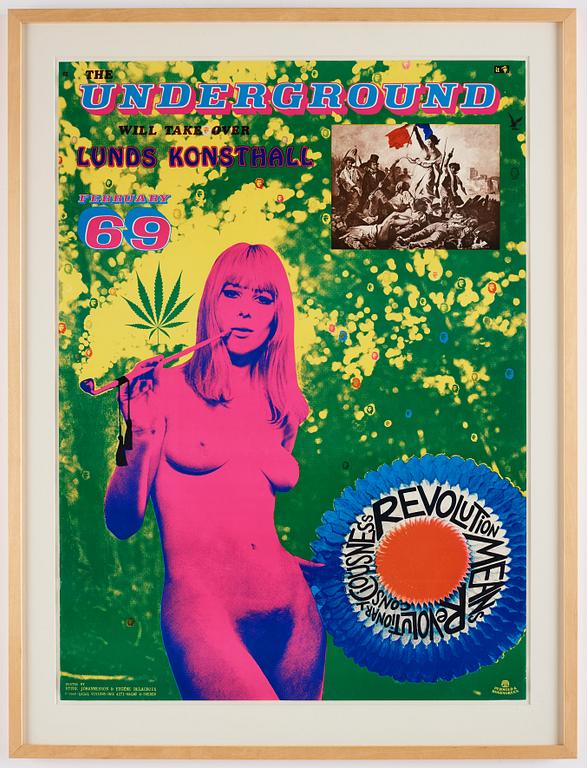Sture Johannesson, 'The Underground will take over Lunds Konsthall February 69'.
