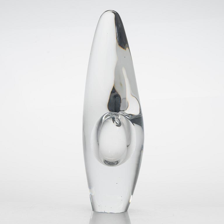 Timo Sarpaneva, An 'Orchid' glass sculpture, signed Timo Sarpaneva Iittala -56.