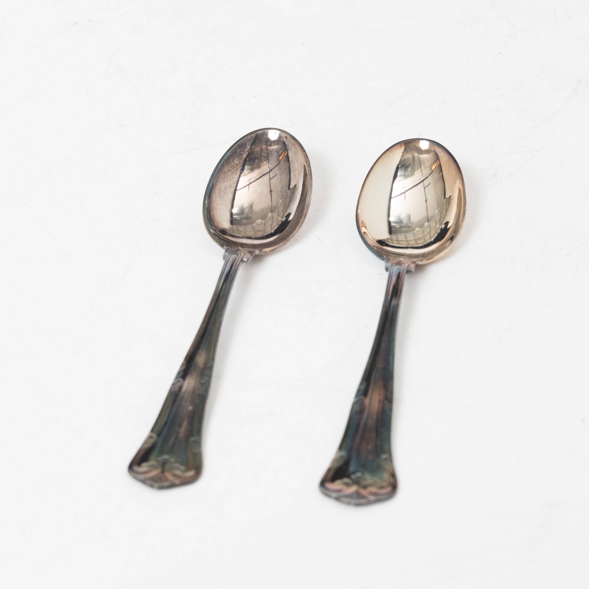 Twelve silver coffee spoons, COHR, Lidköping, 1981-85.