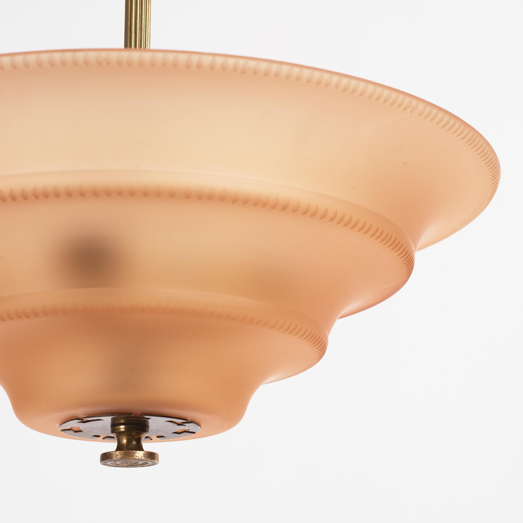 Harald Notini, a ceiling lamp, model "6505", Arvid Böhlmarks Lampfabrik, 1920s-1930s.