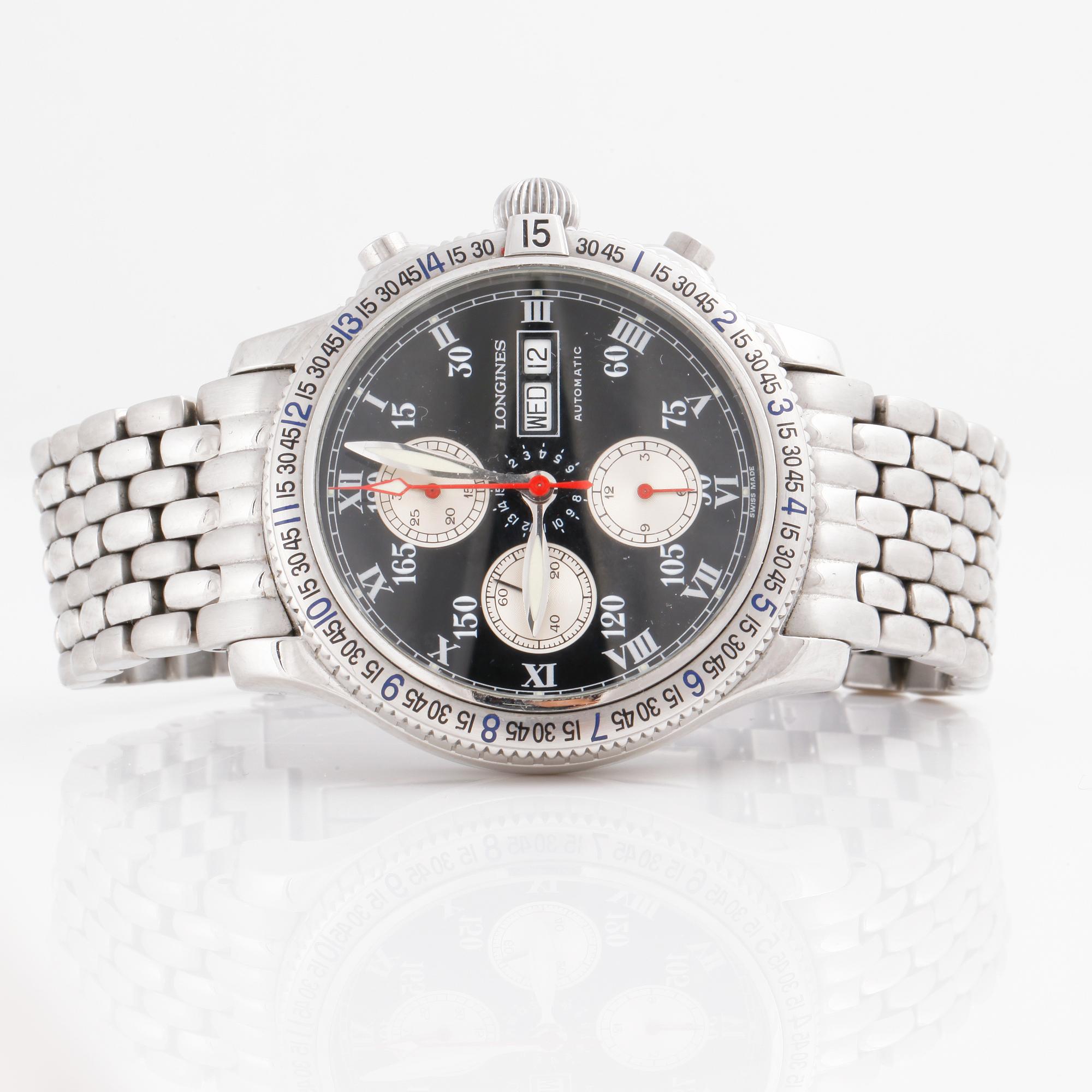 Longines charles lindbergh chronograph sale