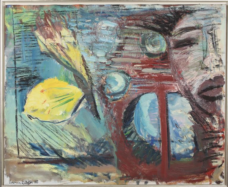 VERONICA RALSTON, olja på duk, signerad och daterad 86.