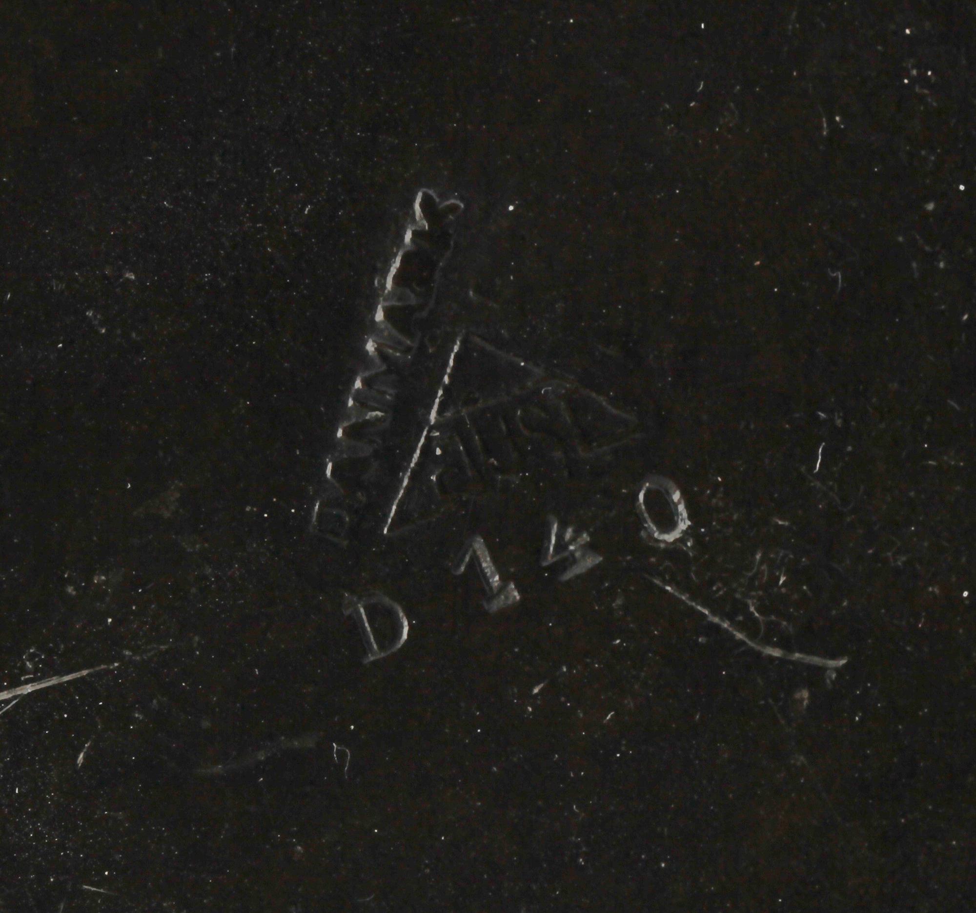 BORDSLAMPOR, ett par, patinerad metall, Just Andersen, 1920/30-tal.