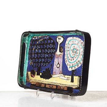 Birger Kaipiainen, a ceramic dish, Rörstrand, Sweden 1950's.