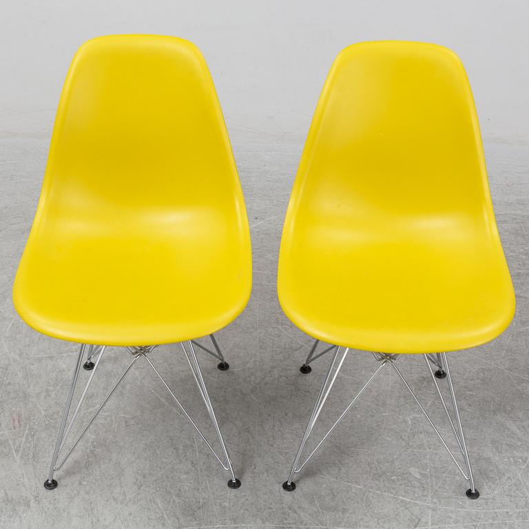 CHARLES AND RAY EAMES, six DSR chairs, Vitra, 2011.