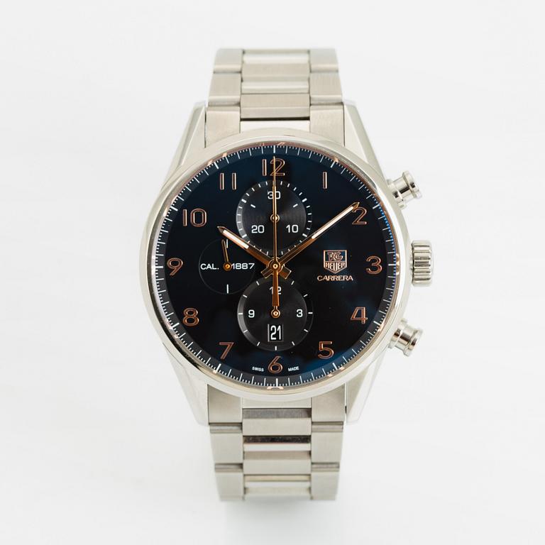 Tag Heuer, Carrera, wristwatch, chronograph, 43 mm.