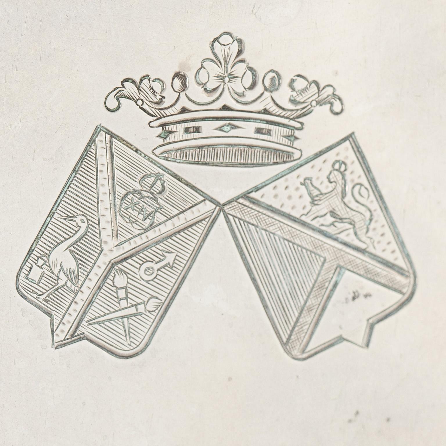 Jug, glass and silver, Axelsons GAB, Stockholm 1899.