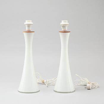A pair of table lamps by Berndt Nordstedt for Bergboms, model "B-015", third quarter of the 20th century.