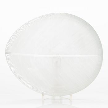 Tapio Wirkkala, art glass 'Lehti' (leaf), model 3337, signed Tapio Wirkkala Iittala.
