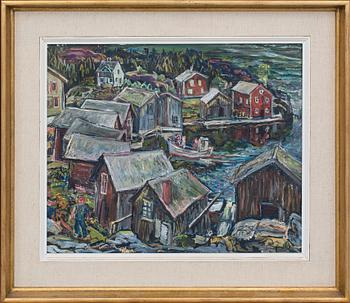 OLLE NORDBERG, oil on panel, signed,