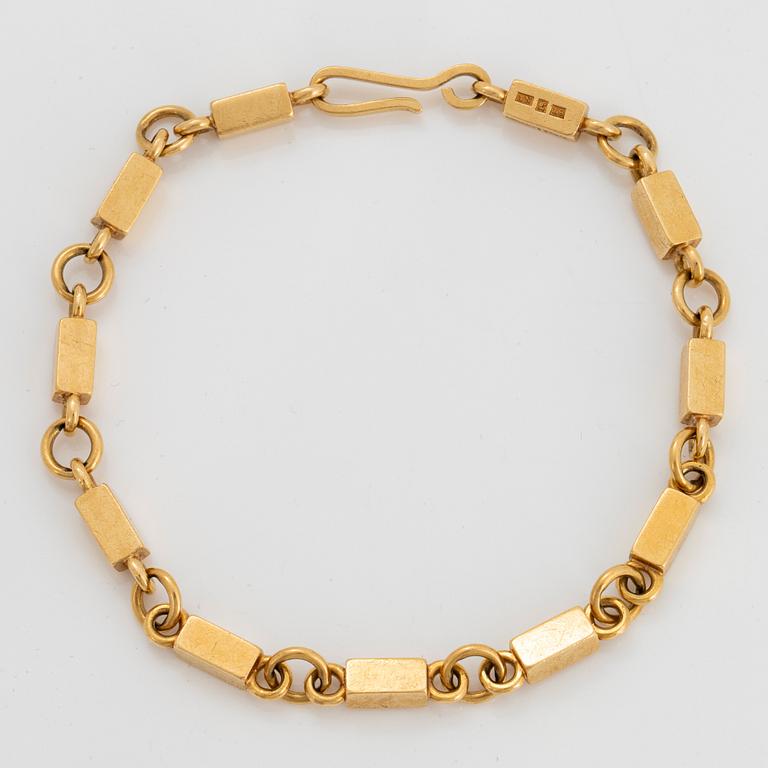 Wiwen Nilsson, armband, Lund 1961, 18k.