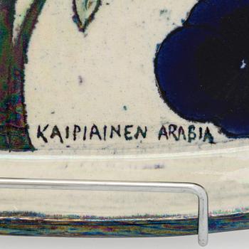 Birger Kaipiainen, a ceramic decorative dish signed Kaipiainen Arabia.