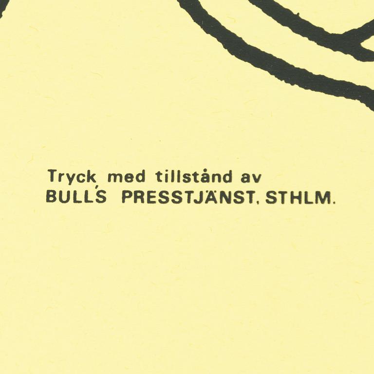 Mumin, Offsetaffisch, "Tänk att få borra hål i sitt eget golv!".