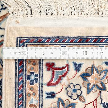 Rug, old Nain part silk, central Iran, 425 x 310 cm.