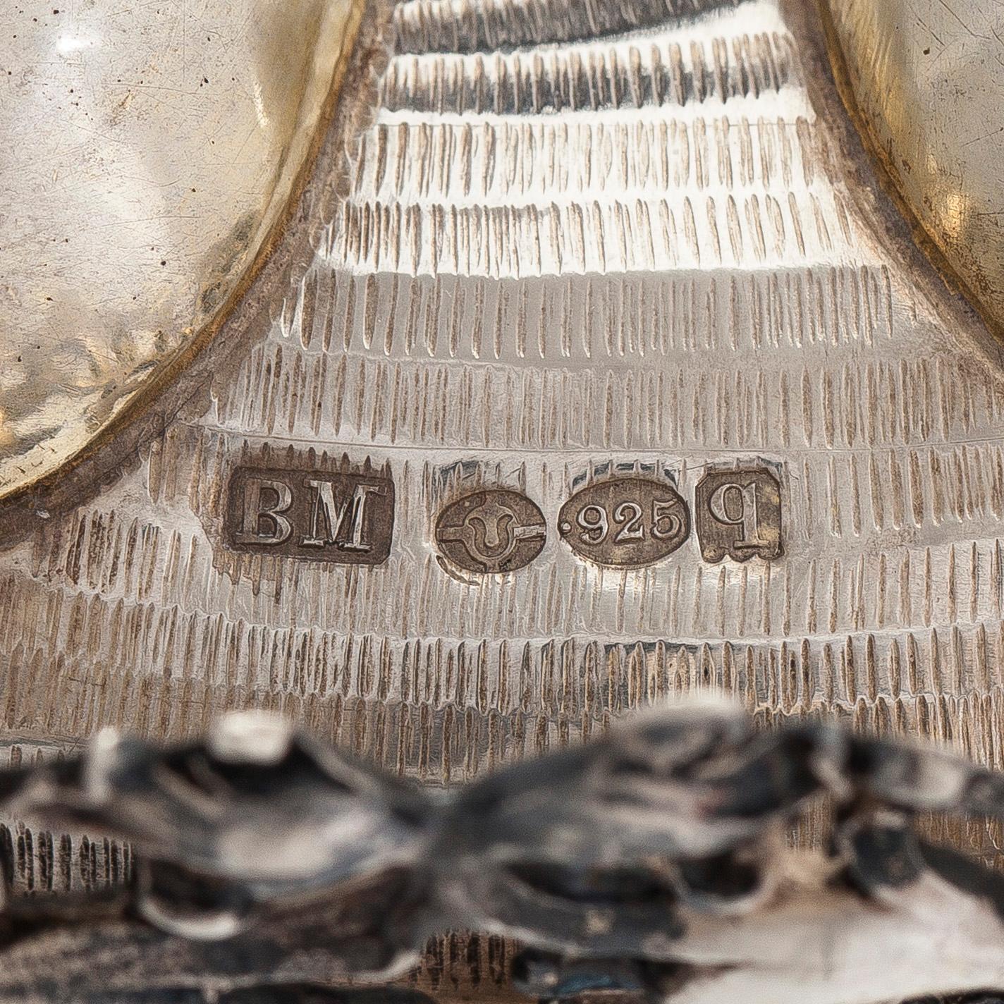 An early 20th-century parcel-gilt silver standing cup, maker's mark presumably Ludwig Neresheimer & Co, Hanau, Germany.