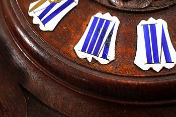 A wall clock, first half of the 20th century.