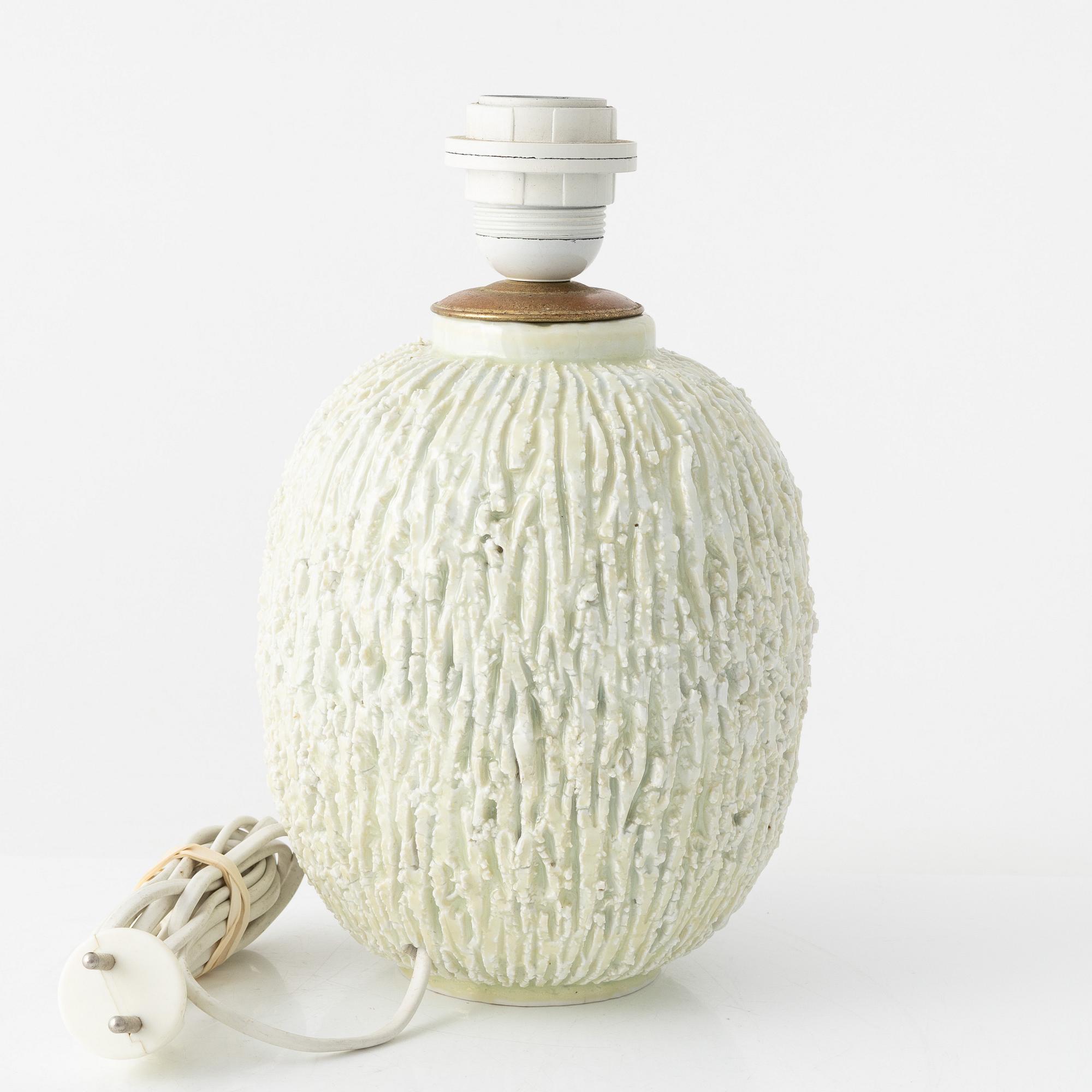 Gunnar Nylund, a stoneware table light, Rörstrand.