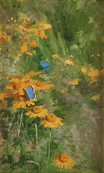 608. Thure Wallner, Butterflies in summer.