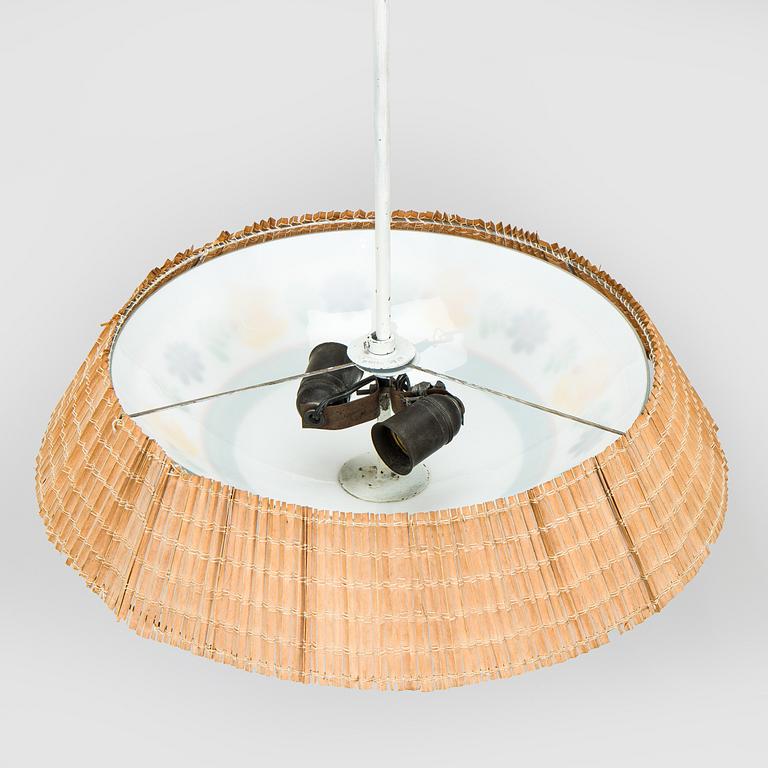 Paavo Tynell, A 1940s pendant ceiling light  for Taito and Kauklahden Lasitehdas.