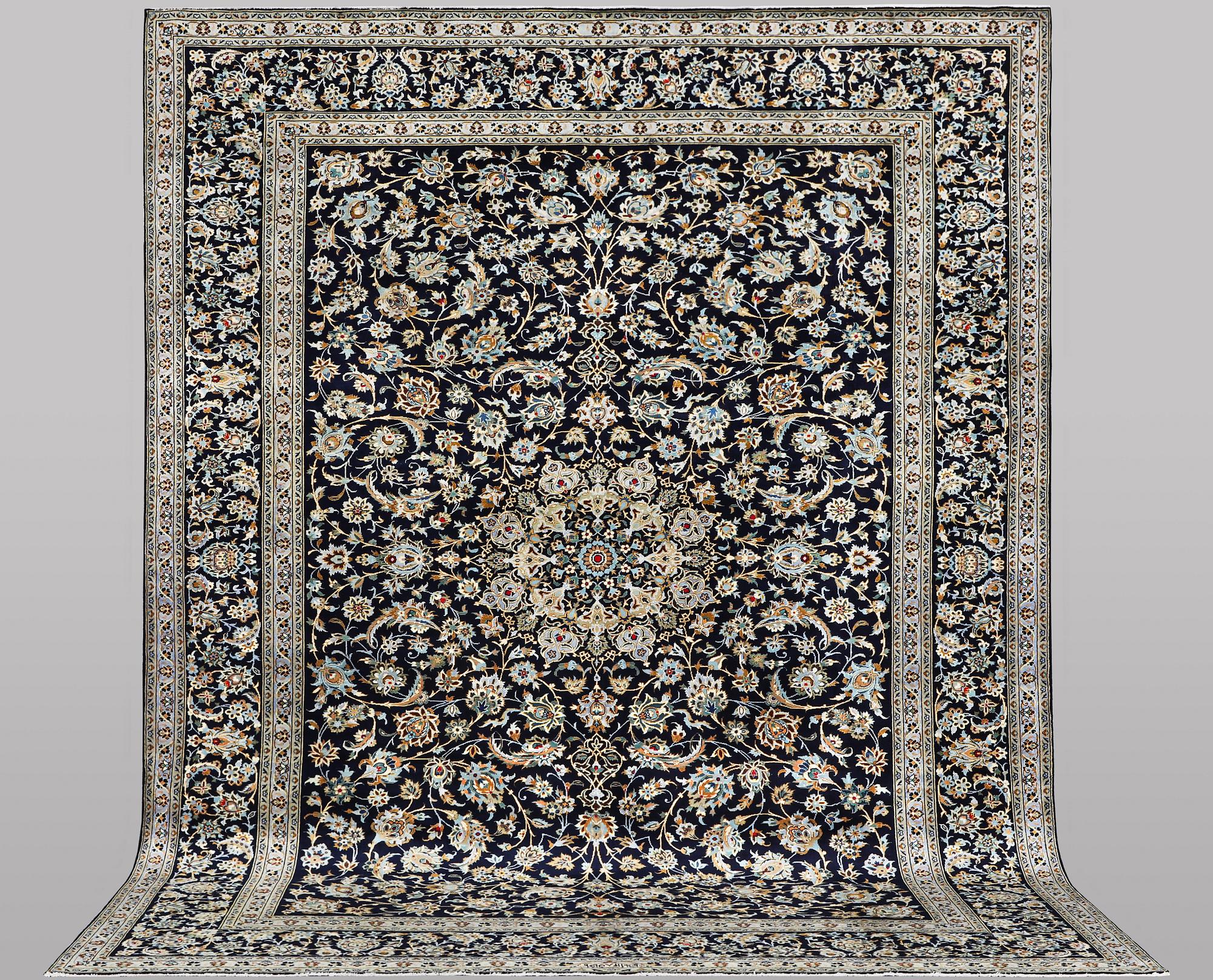A carpet, Kashan, ca 413 x 312 cm.