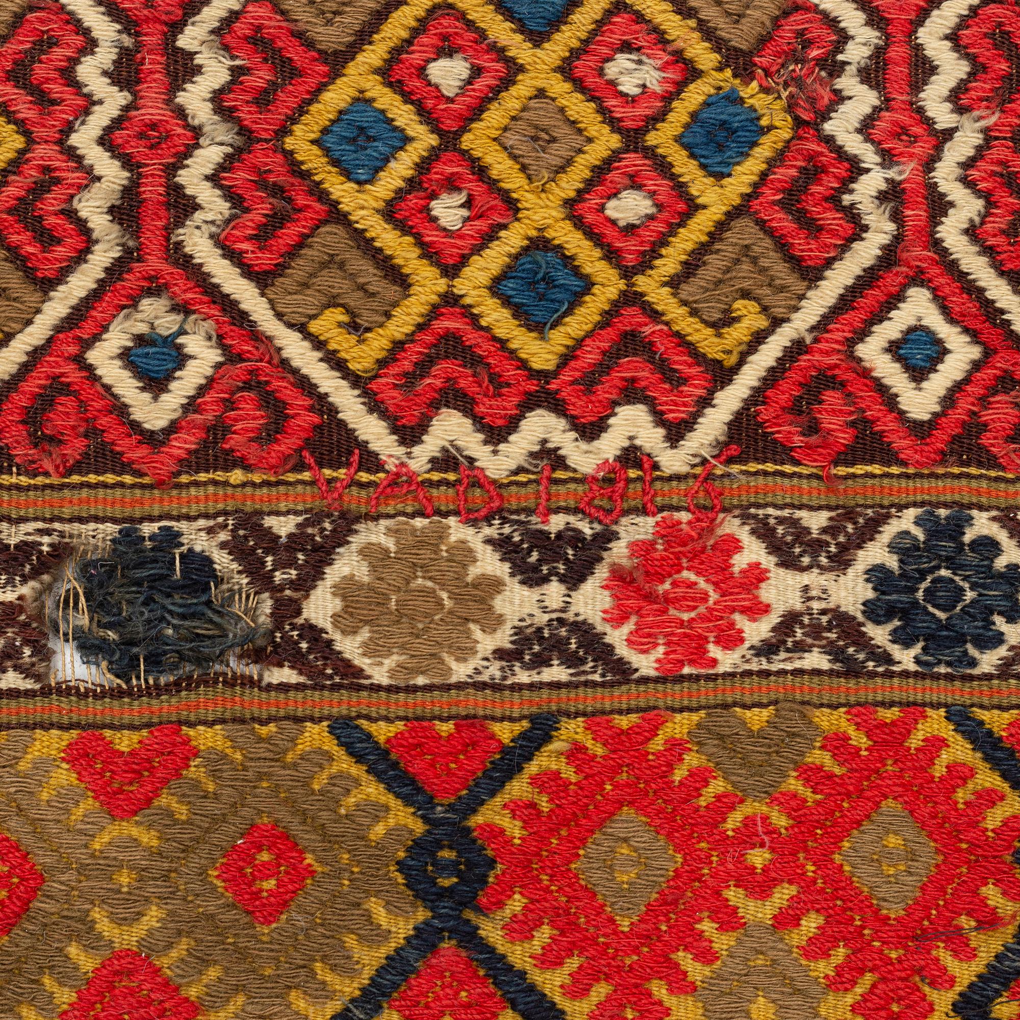 Bänkalängd, krabbasnår, antik, ca 330 x 54 cm, sydvästra skåne, daterad 1816.