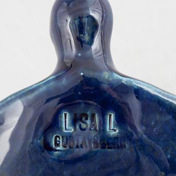 Lisa Larson, figurines, a set of four stoneware figurines including 'Lejon mini' from the series 'Afrika', Gustavsberg.