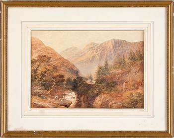 Thomas Lindsay · THOMAS LINDSAY, akvarell, sign.