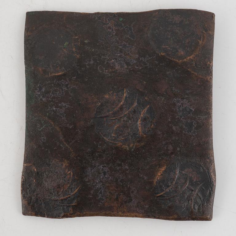 Fredrik I, plåtmynt, 1 daler silvermynt, Avesta 1747.