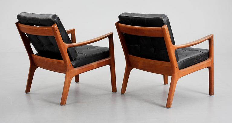 FÅTÖLJER, ett par, Ole Wanscher, France & Son, Danmark, 1950-60-tal.