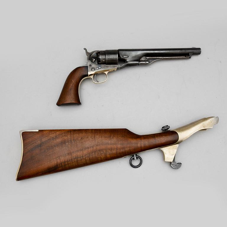 SLAGLÅSREVOLVER, Colt army m/1860.