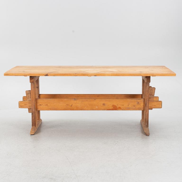Pinewood table, first half of the 20th century.