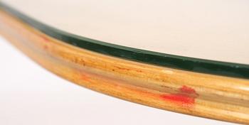 FÅTÖLJER, ett par samt BORD, 1940-tal.