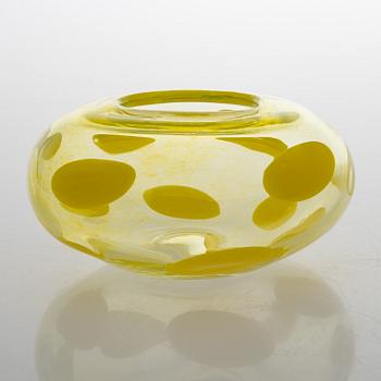 Tiina Nordström, a glass sculpture, signed Tiina Nordström Nuutajärvi 1996.
