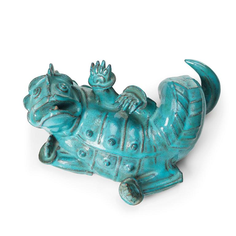Wilhelm Kåge, a stoneware sculpture of a dragon, Gustavsberg, Sweden 1938.