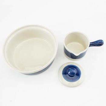 Hertha Bengtson, service approx. 46 pcs "Koka blue/Koka brown" Rörstrand porcelain, later part of the 20th century.