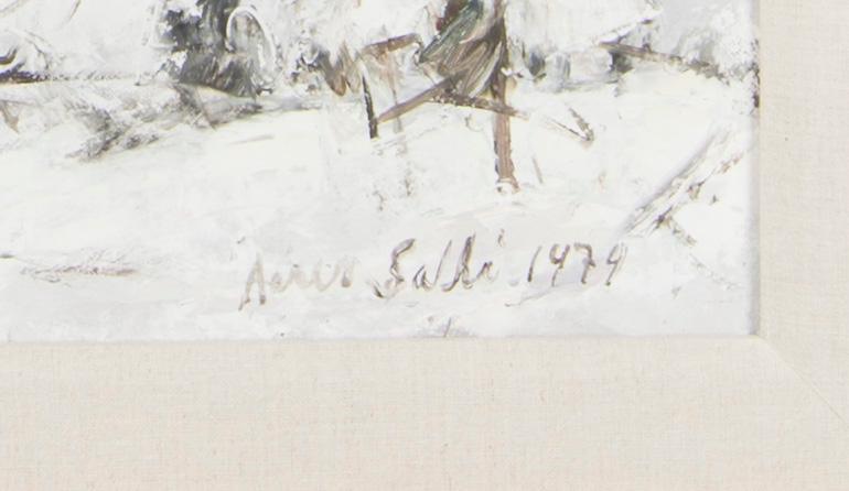 AARES SALLI, öljy kankaalle, signerad och daterad 1979.