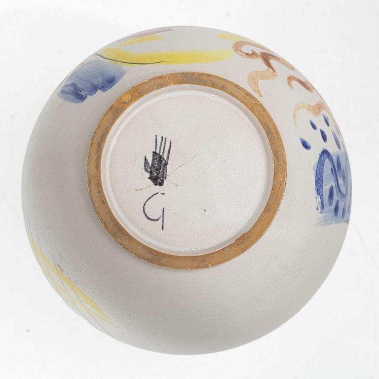 Gustavsberg, a vase, bowl and dish, Gustavsberg Studio.
